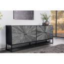 BARRACUDA STAR design teakfa komód - 177cm - szürke