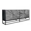 BARRACUDA STAR design teakfa komód - 177cm - szürke