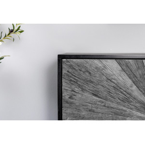 BARRACUDA STAR design teakfa komód - 177cm - szürke