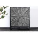 BARRACUDA STAR design teakfa szekrény - 120cm - szürke