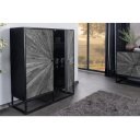 BARRACUDA STAR design teakfa szekrény - 120cm - szürke