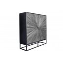 BARRACUDA STAR design teakfa szekrény - 120cm - szürke