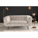 NOBLESSE exkluzív bársony kanapé - pezsgő - 165cm