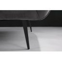 NOBLESSE exkluzív bársony kanapé - szürke - 165cm