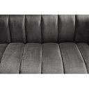 NOBLESSE exkluzív bársony kanapé - szürke - 165cm