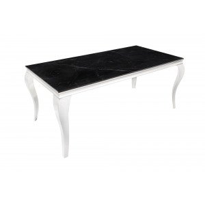 MODERN BAROCK design étkezőasztal -180cm - fekete márvány