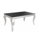 MODERN BAROCK design dohányzóasztal - 100cm - fekete márvány