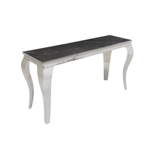 MODERN BAROCK konzolasztal - 145cm - fekete márvány