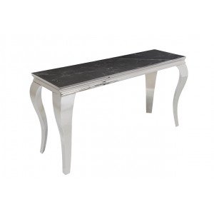 MODERN BAROCK konzolasztal - 145cm - fekete márvány