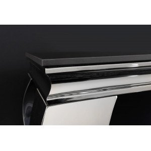 MODERN BAROCK konzolasztal - 145cm - fekete márvány