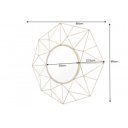 DIAMOND modern tükör - 80cm - arany