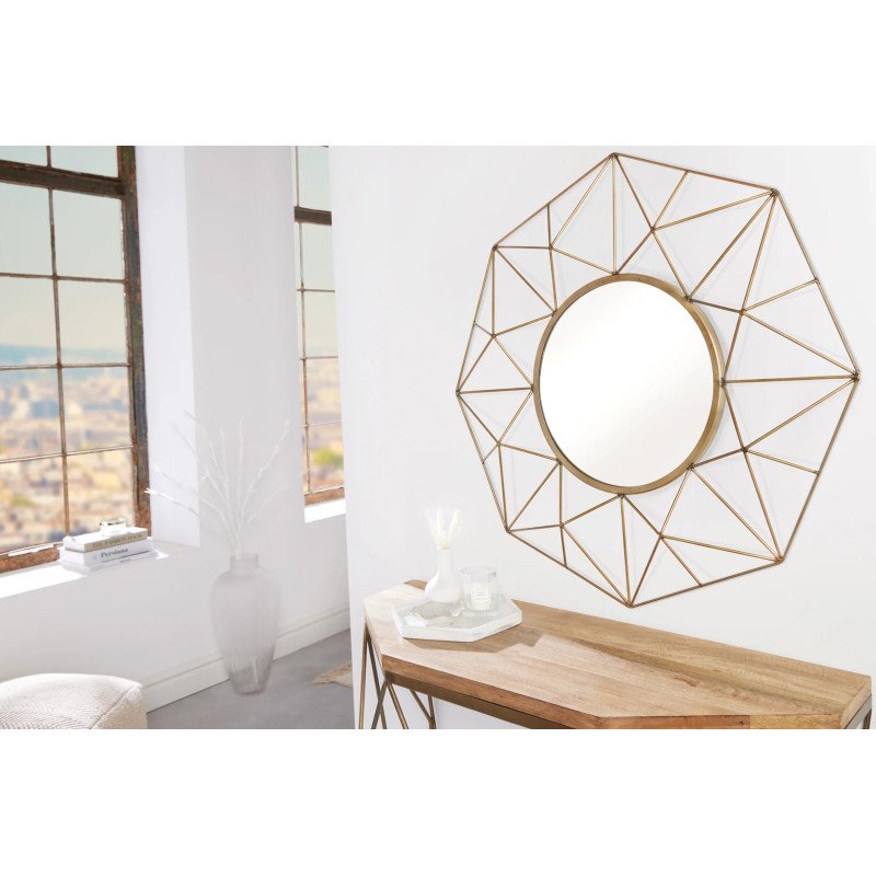 DIAMOND modern tükör - 80cm - réz