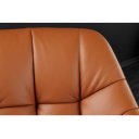 PAPILLON design forgatható szék - valódi bőr - konyak