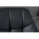 PAPILLON design forgatható szék - valódi bőr - fekete