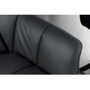 PAPILLON design forgatható szék - valódi bőr - fekete