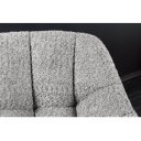 PAPILLON design forgatható bouclé szék - szürke