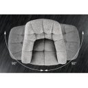 PAPILLON design forgatható bouclé szék - szürke