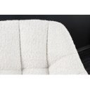 PAPILLON design forgatható bouclé szék - fehér