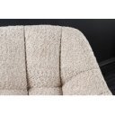 PAPILLON design forgatható bouclé szék - beige