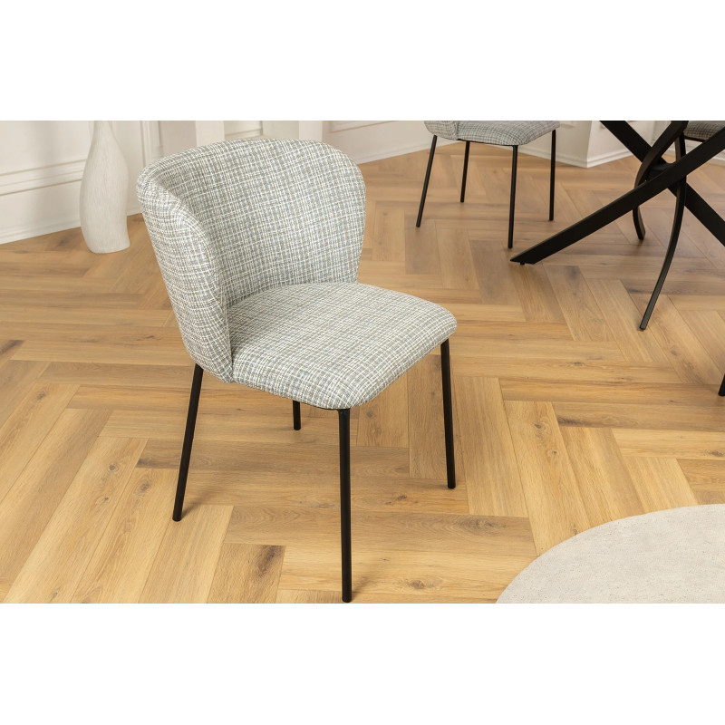 LYON modern bouclé szék - kék