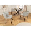 LYON modern bouclé szék - kék