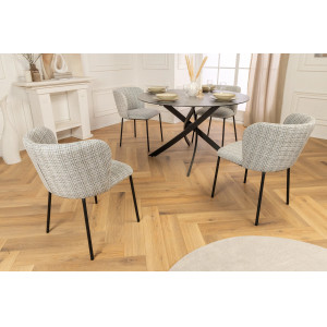 LYON modern bouclé szék - kék