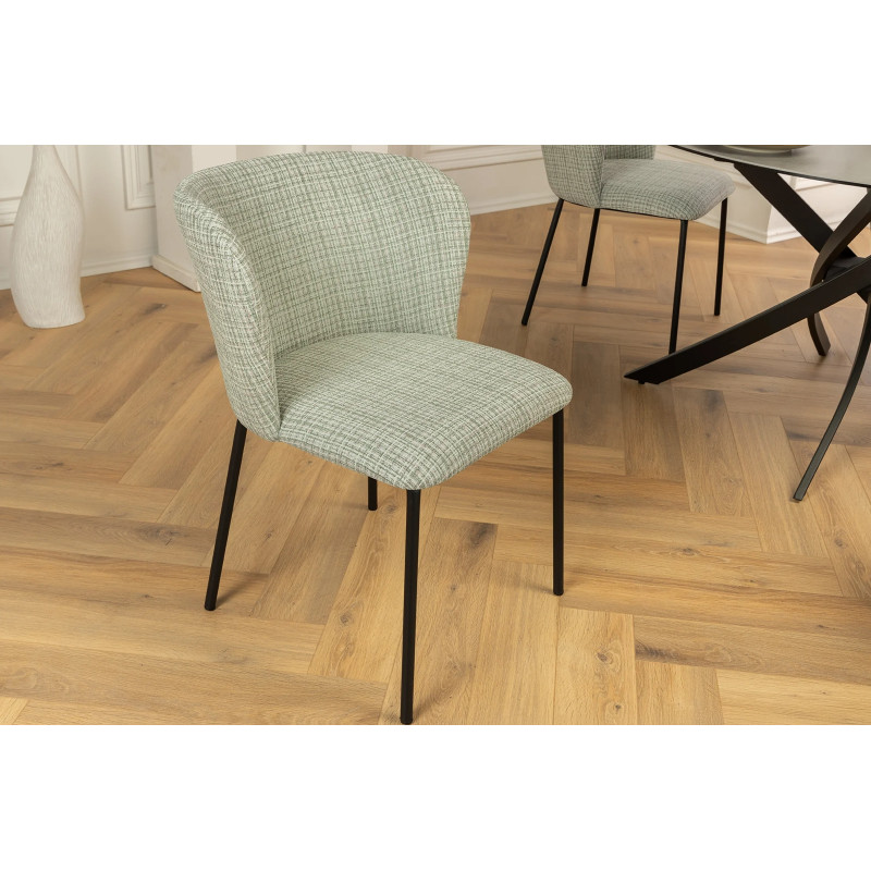 LYON modern bouclé szék - zöld