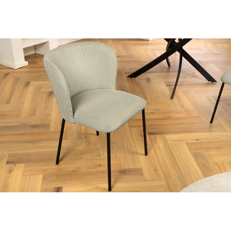 LYON modern kordbársony szék - zöld