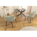 LYON modern kordbársony szék - zöld