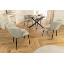 LYON modern kordbársony szék - zöld