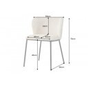 LYON modern kordbársony szék - beige