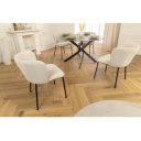 LYON modern kordbársony szék - beige