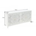 MARRAKESH-II design mangófa komód- 170cm - fehér