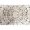 MARRAKESH-II design mangófa szekrény - 140cm - fehér