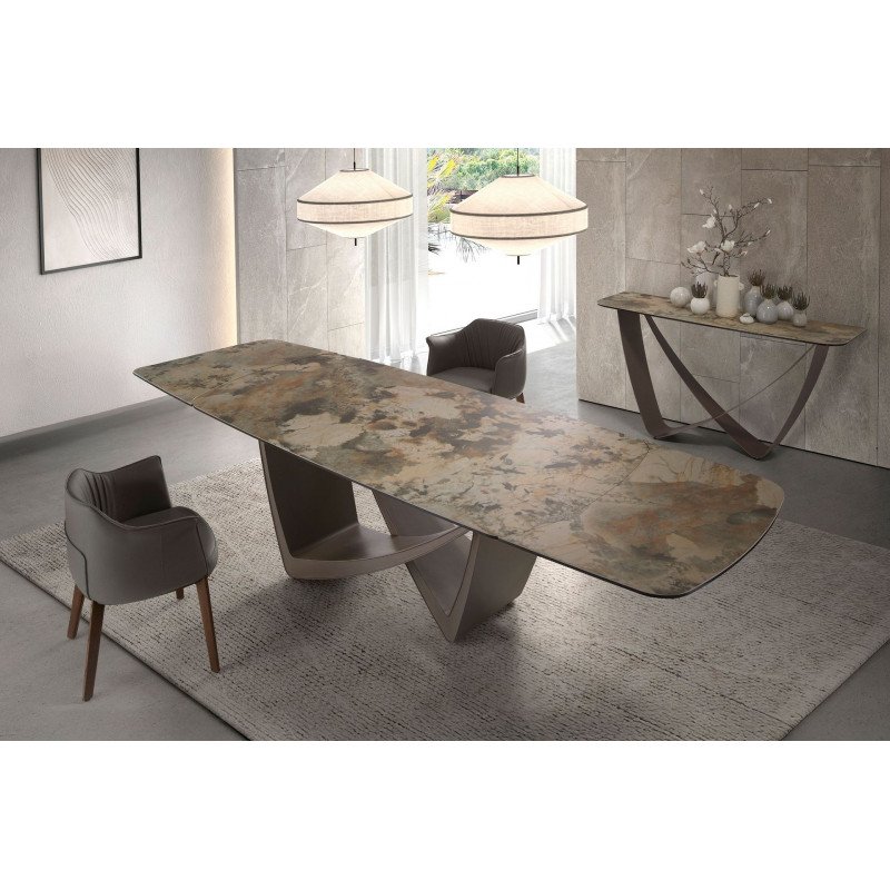 ISONA prémium bővíthető kerámia étkezőasztal - 200-300cm