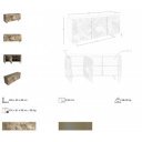 ISONA exkluzív kerámia komód - 180cm