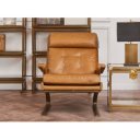 PRADOS prémium bőr fotel - barna