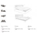 GARRIDO exkluzív ágykeret - 180x 200cm