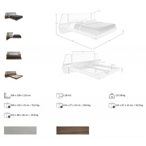 SORIANO prémium ágykeret - 180x 200cm