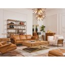 MALETA prémium bőr dohányzóasztal - 144cm