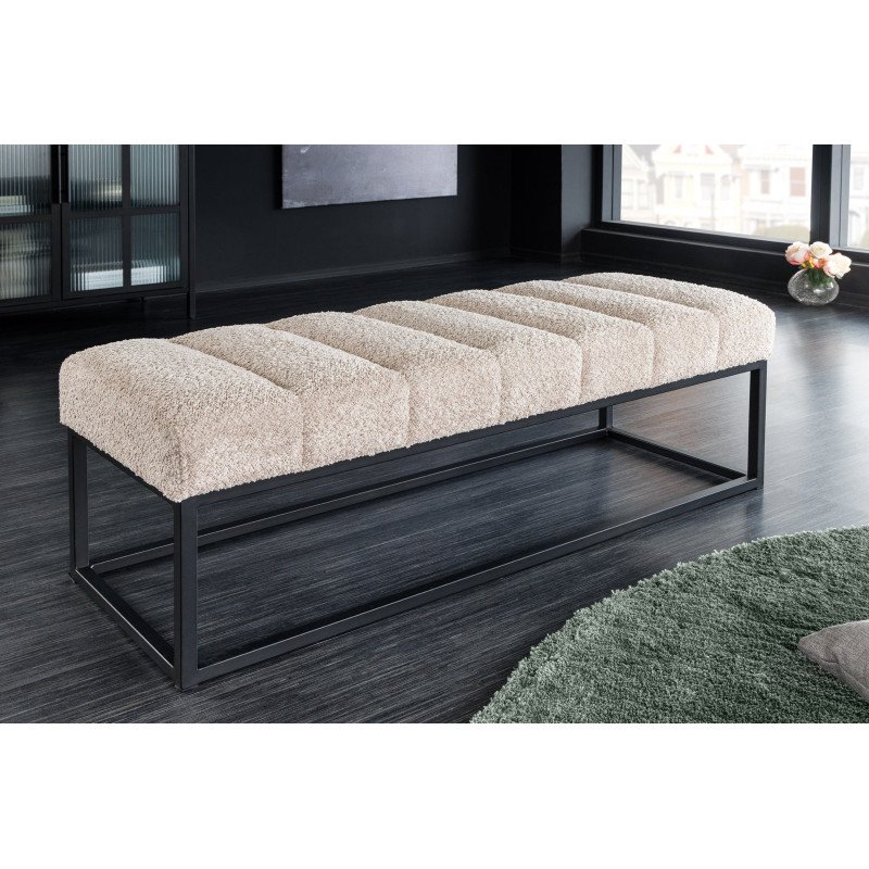 PETIT BEAUTE design bouclé ülőpad - szürke