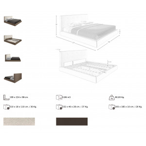 MOYA exkluzív ágykeret - 180x200cm