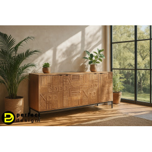 KINDIA design mangófa komód - 180cm BIZZOTTO