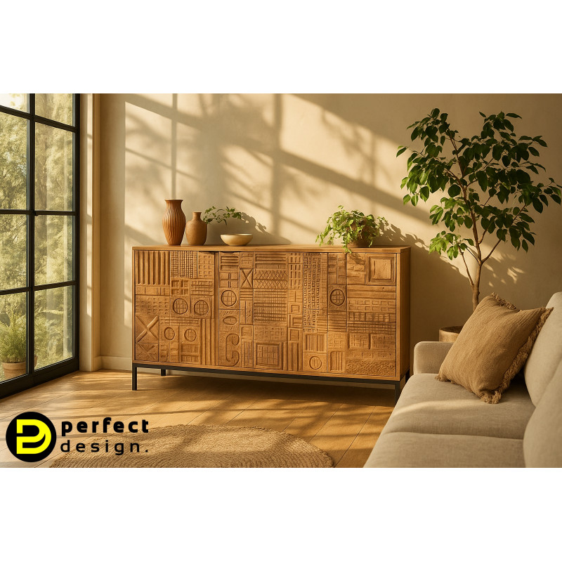 KINDIA design mangófa komód - 145cm