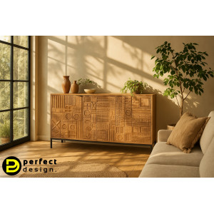 KINDIA design mangófa komód - 145cm BIZZOTTO