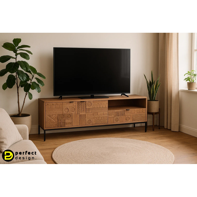 KINDIA design mangófa TV-szekrény - 180cm