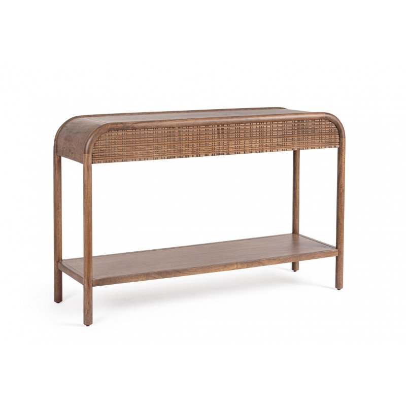 SANAT modern mangófa konzolasztal - 120cm