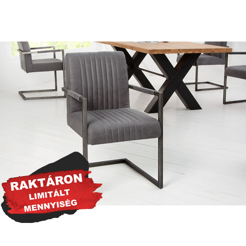 ASTON - II design szék - vintage szürke