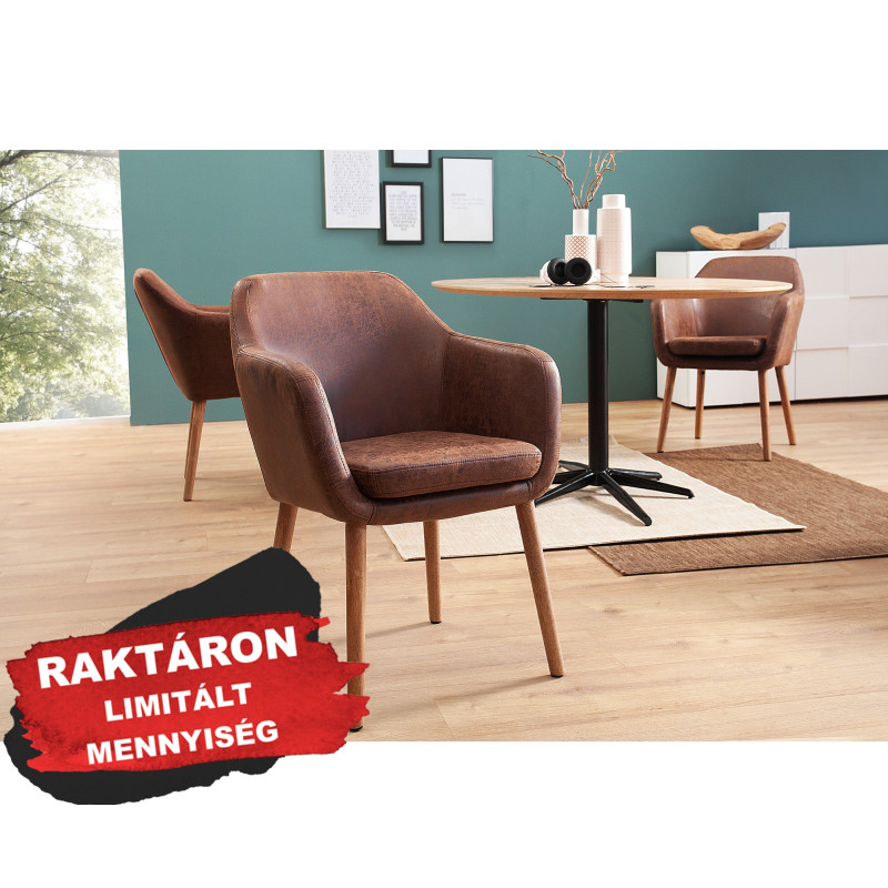CANDIS design szék - vintage  barna