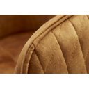 EUPHORIA modern bársony forgószék - okker